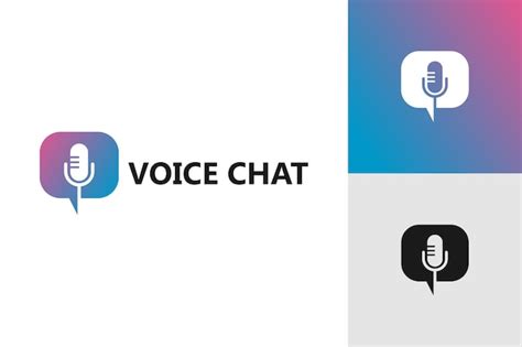 Premium Vector Voice Chat Logo Template Design