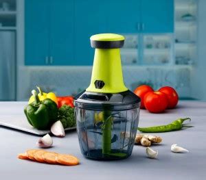 Grecy By NEO PUSH CHOPPER WITH BLEANDER 950ML Vegetable Fruit