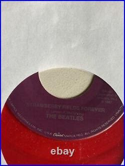 The Beatles For Juke Only Red Vinyl Rpm Capital Records Penny Lane