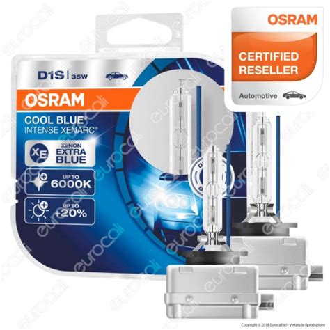 Fari Xeno 35W Osram Cool Blue Intense Xenarc 2 Lampadine D1S