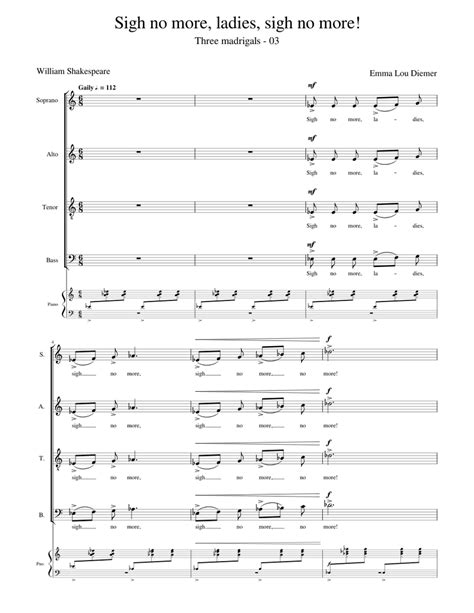 Emmaloudiemer 03 Sighnomoreladiessighnomore Sheet Music For