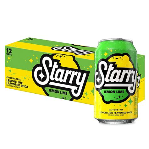 Starry Lemon Lime Soda 12 Fl Oz Cans 12 Pack