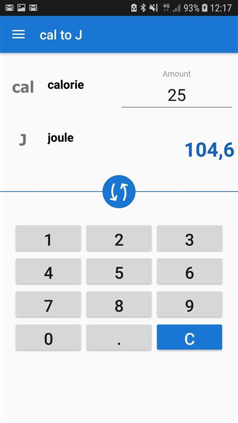 calories to joules APK pour Android Télécharger