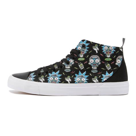 Akedo X Rick And Morty Pixelverse High Top Black Clothing Zavvi