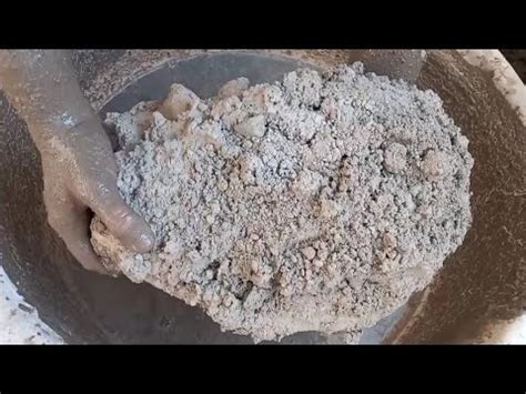 ASMR Dusty Soft Grainy Cement Big Chunks Crumbling In Water Dry