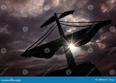 Mast Of A Pirate Ship Royalty-Free Stock Image | CartoonDealer.com ...