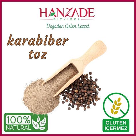 Hanzade Bitkisel Karabiber Toz Öğütülmüş Taze Çekim