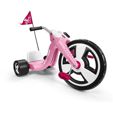 Radio Flyer, Big Flyer Sport, Chopper Tricycle, 16" Front Wheel, Pink ...