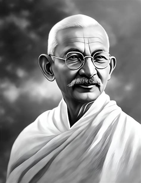 Premium Ai Image Happy Gandhi Jayanti Portrait