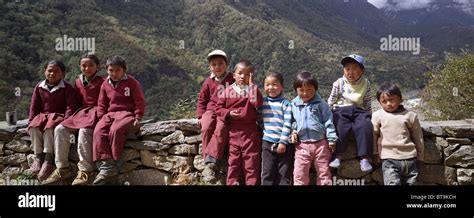 School children in Nepal Stock Photo - Alamy