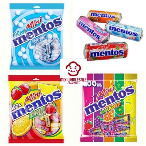 100s Mini Mentos With Mint And Fruits Mix Lazada