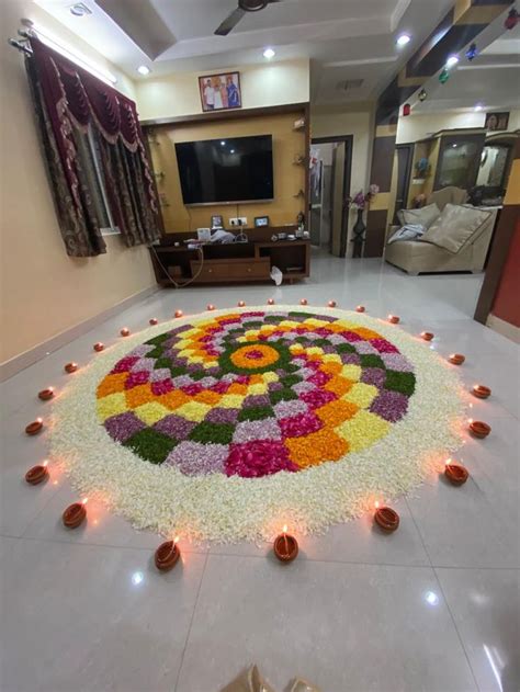 Diwali Decor: Floral and Candles