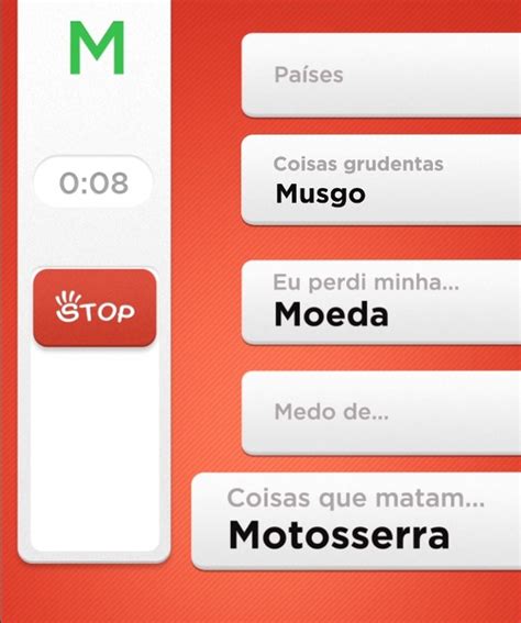 Perguntas Para Stop Desperte Sua Sorte E Divirta Se Jogando Enquanto