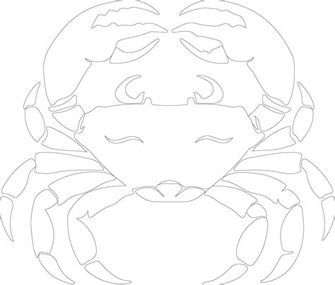 crab outline silhouette 38496369 Vector Art at Vecteezy