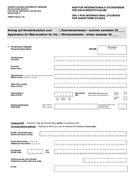 Fillable Online Fillable Online Service Center Studium Fax Email Print