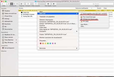 Cómo abrir un archivo iso en Mac 5 pasos