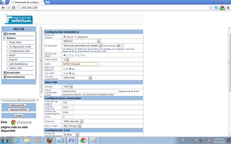 COMUNICACION ENTRE COMPUTADORAS 1: Configuracion del Modem (TELMEX)