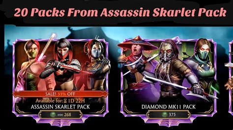 Packs Opened From Assassin Skarlet Pack Mk Mobile Pack Openings