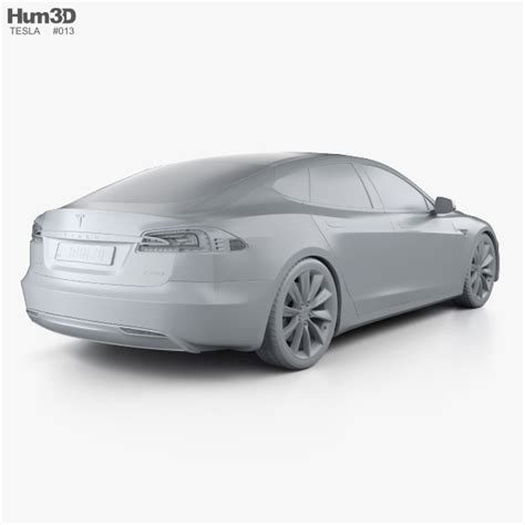 Tesla Model S with HQ interior 2015 3D model - Download Sedan on ...