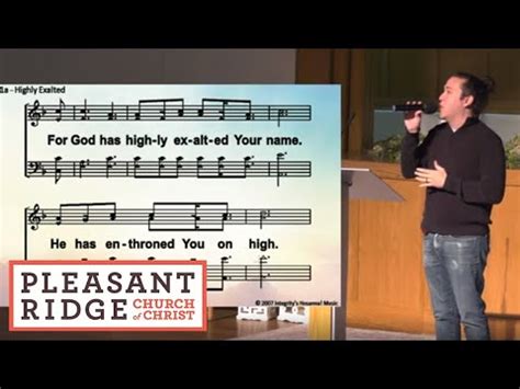 Highly Exalted A Cappella Worship Song With Lyrics And Notes Youtube