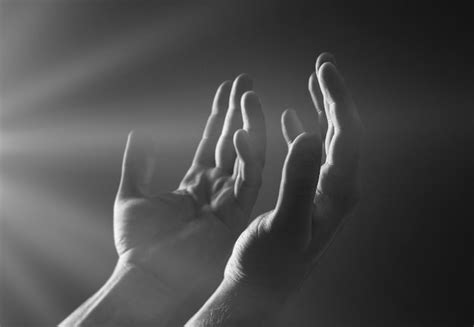 Premium Photo Hand Of Prayer Person Worship With Light