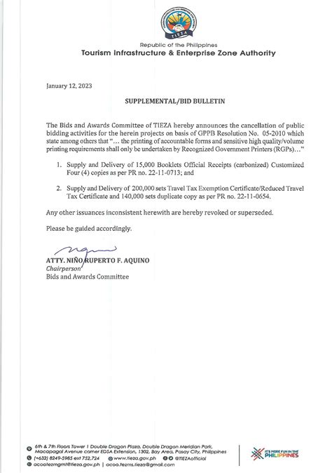 Supply and Delivery of 15,000 Booklets Official Receipts (Carbonized