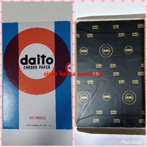 Jual Kertas Hitam Karbon Daito Lembar Carbon Paper Sheets Ready