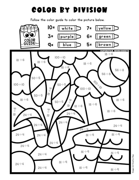 Color By Number Multiplication And Division Worksheets Printable Worksheets