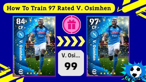 How To Train V Osimhen Max Level In EFootball 2023 How To Max