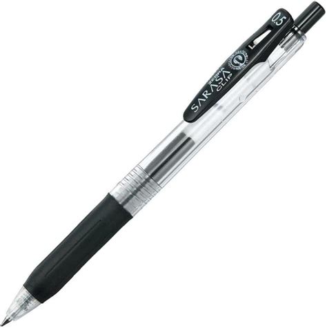 Zebra 1 X Sarasa Push Clip Gel Ink Pen 0 5 Mm Black Amazon Co Uk