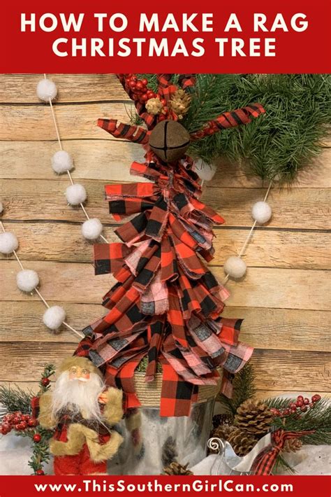 How To Make A Rag Christmas Tree Christmas Tree Decorations Diy