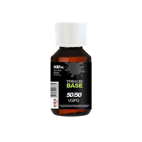 TOBALIQ BASE 50 50 VG PG E Liquid Base 100 Ml TOBALIQ E Zigaretten