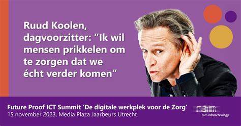 De Digitale Werkplek Voor De Zorg Future Proof Ict Summit