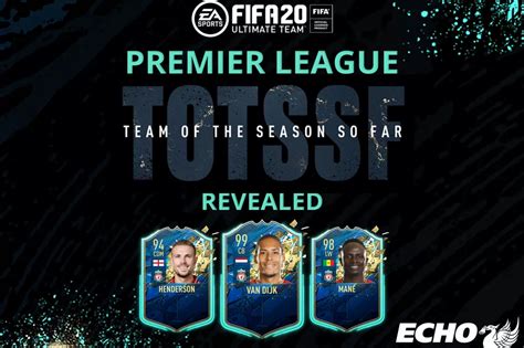 Fifa Premier League Totssf Team Of The Season So Far Squad