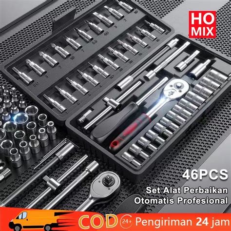 Jual Homix Pcs Kunci Sok Set Socket Full Lengkap Socket Tool Kit Pas