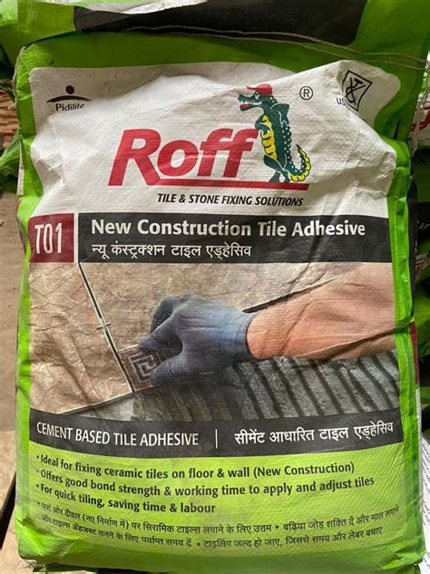 Roff New Construction Tile Adhesive T01 30 Kgs Bag At Rs 350 Bag In