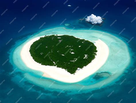 Premium Ai Image Satellite Imagery Of Maldives Island