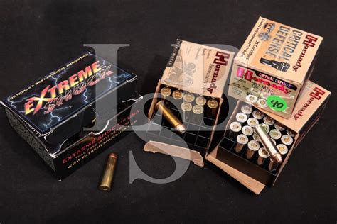 73x 357 Magnum Self Defense Ammunition Hornady And Extreme Shock 115 158