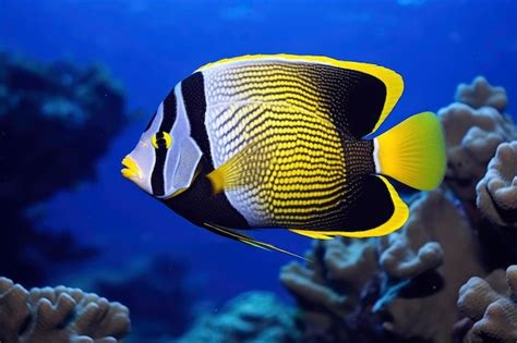 Premium AI Image | Beautiful angelfish in the ocean