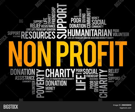 Non Profit Word Cloud Image And Photo Free Trial Bigstock