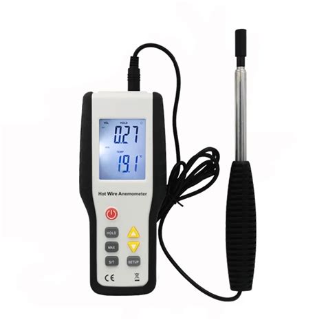 HTI HT 9829 High Sensitivie Digital Portable Wind Speed Meter Hot Wire