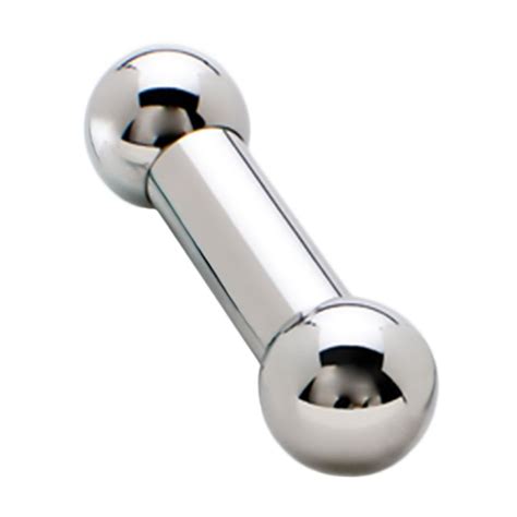 Leroi Titanium Straight Barbell With Titanium Balls G