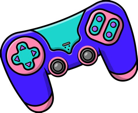 Floating Game Controller Sport Cartoon Vector Icon Illustration Flat