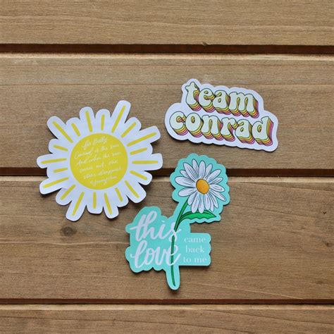 The Summer I Turned Pretty Sticker Pack TSITP Merch Conrad Etsy