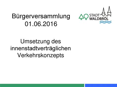 Umsetzung Des Innenstadtverträglichen Verkehrskonzepts Ppt Herunterladen