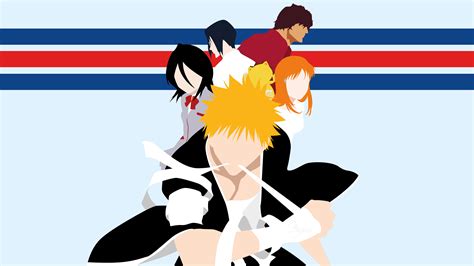 Wallpaper Id 1830388 Rukia Kuchiki Uryu Ishida Yasutora Sado Bleach Ichigo Kurosaki