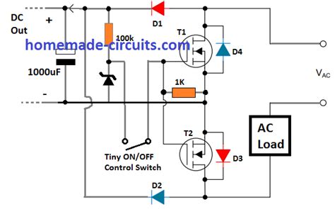 Solid State Relay Ssr Circuit Using Mosfets Homemade Circuit Projects