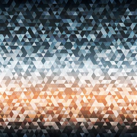 Grunge Triangle Seamless Pattern Stock Vector Illustration Of Design