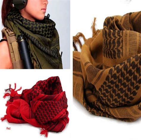 Military Windproof Muslim Hijab Shemagh Tactical Desert Arabic Keffiyeh