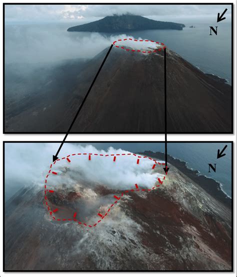 Crater of Anak Krakatoa volcano. | Download Scientific Diagram